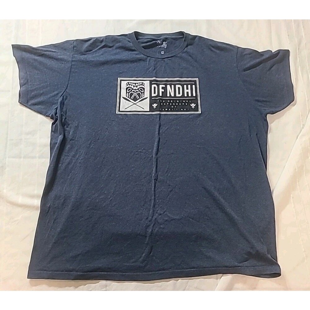 Defend Hawaii Men's Shirt 3XL Dark Blue Tiki Defenders Of Hawaii Nei Graphic